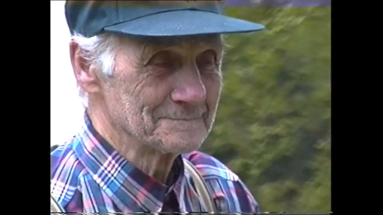 Gustav Andersson p&aring; Skogsdal 1997 - Vrigstads hembygdsf&ouml;rening