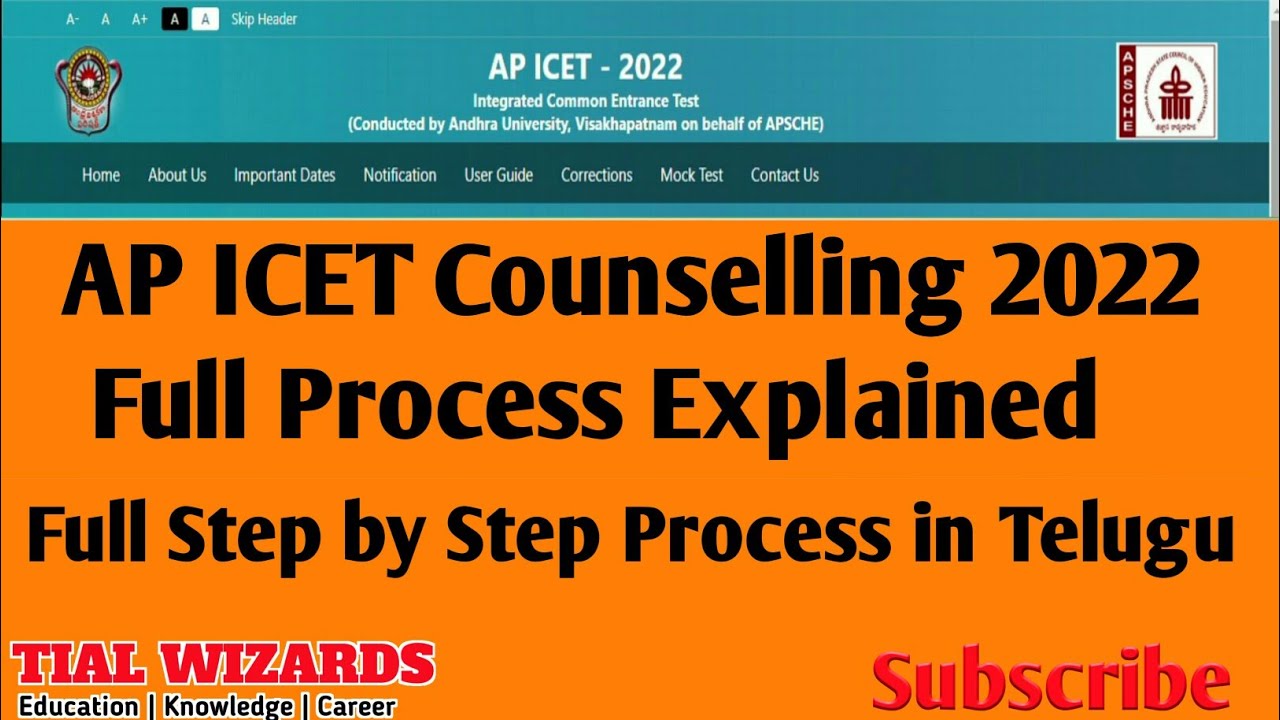 AP ICET 2022 Counseling Process | AP ICET Counselling Process | AP ICET Counselling Documents | ICET