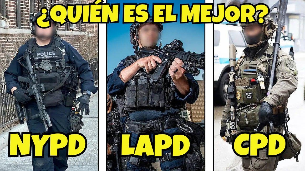 ¿Qué tan diferentes son las 3 policías más grandes de Estados Unidos?