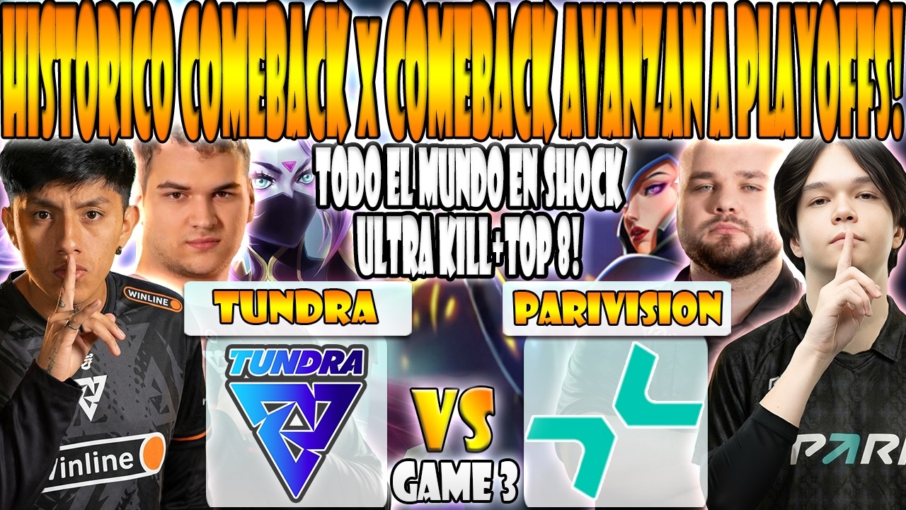 TUNDRA vs PARIVISION BO3[GAME 3]ELIMINACIÓN-PARKER, BZM, 33 VS SATANIC,NO[O]NE-PGL WALLACHIA SEASON7