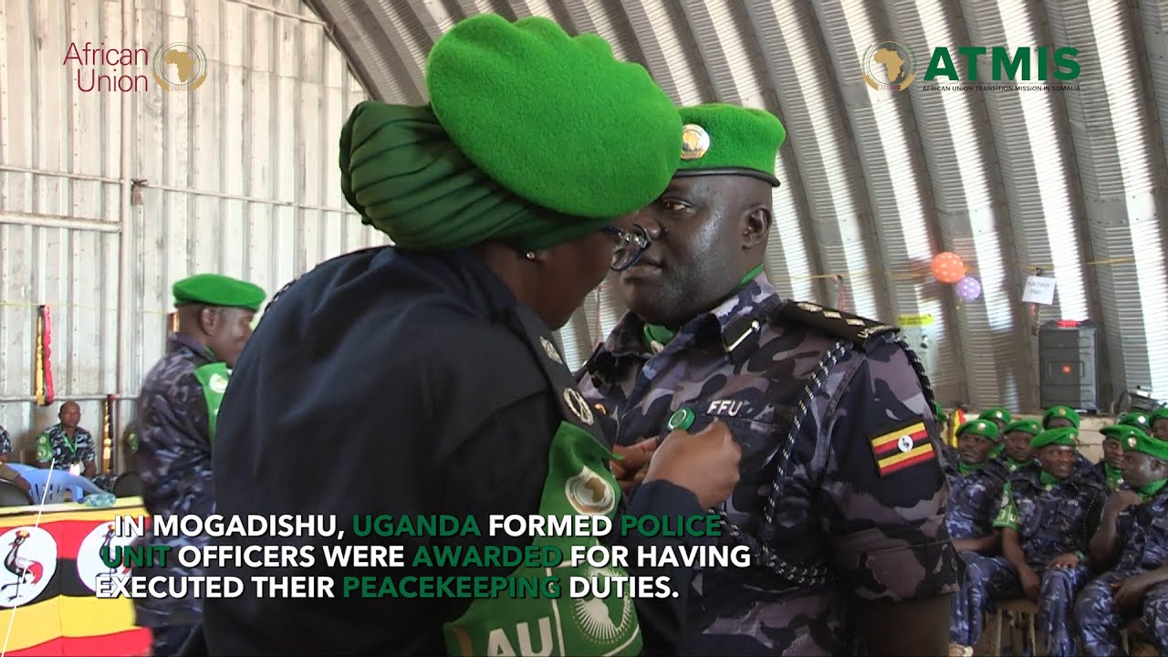 AU honours Uganda Police Personnel for contributing to peace in Somalia