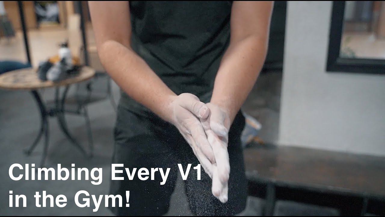 Bouldering - Climbing every V1 in the gym: An Endurance workout!