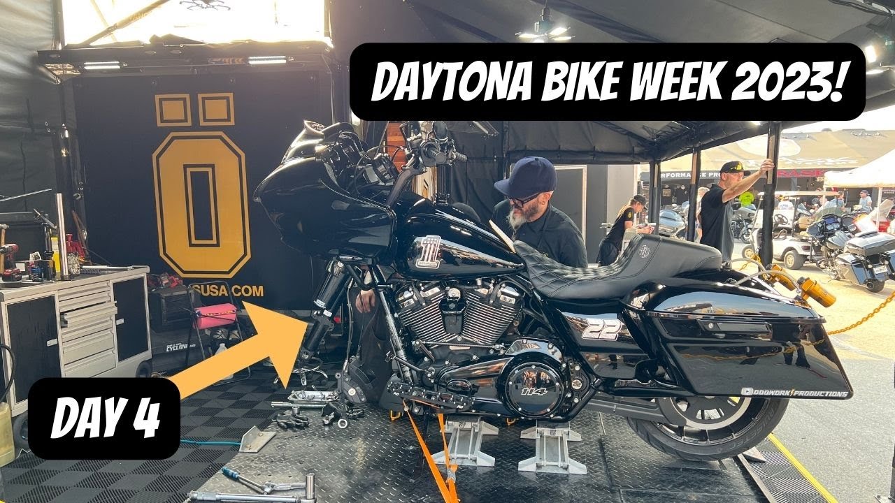 OHLINS FRONT SUSPENSION INSTALLED ON MY ROAD GLIDE! *MUST HAVE*