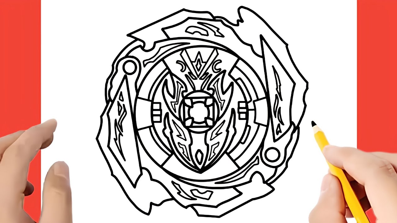 Cómo dibujar Beyblade Burst (Infinite Achilles)