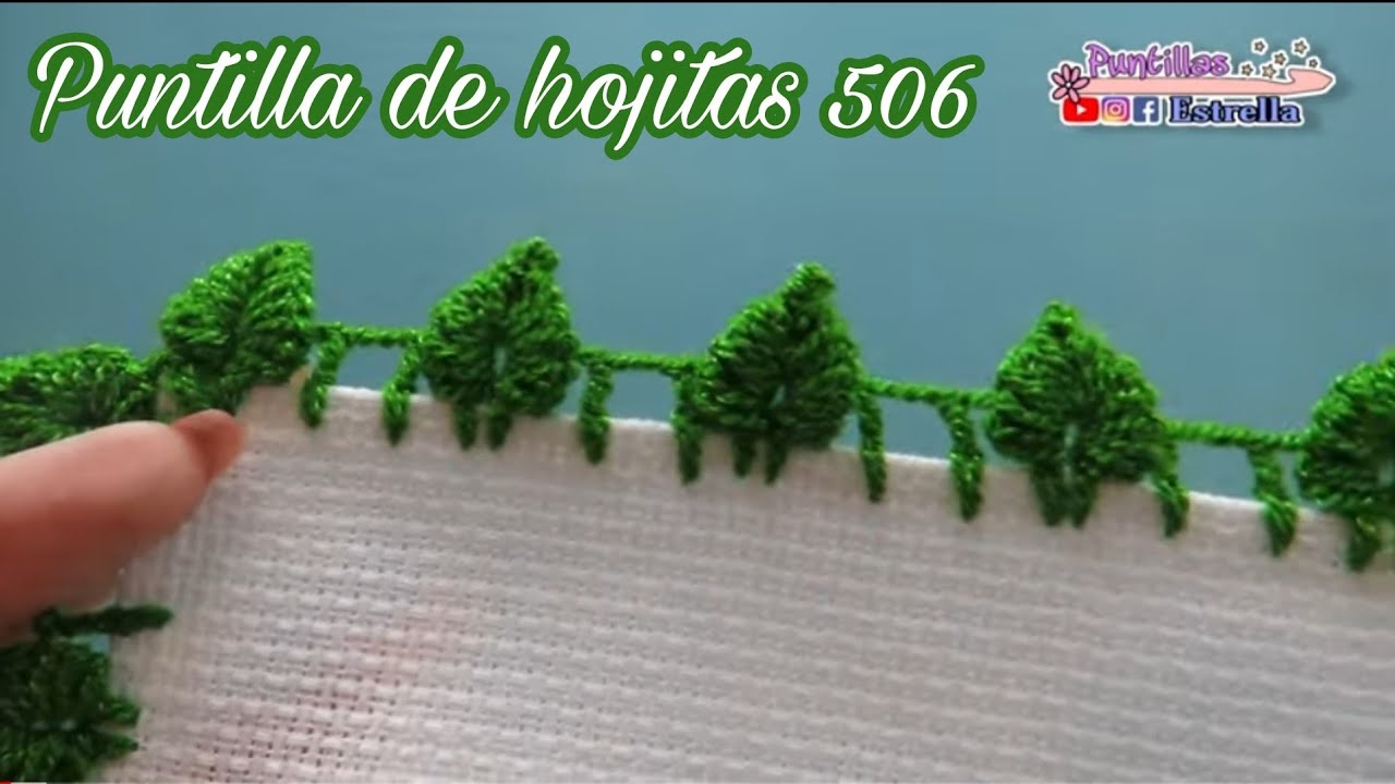 Puntilla de hojas 506