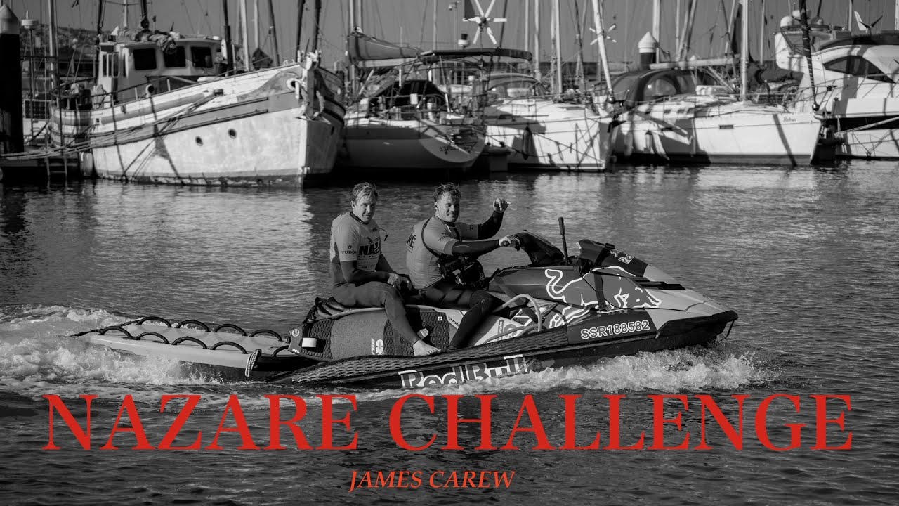 James Carew at the Nazaré Big Wave Challenge