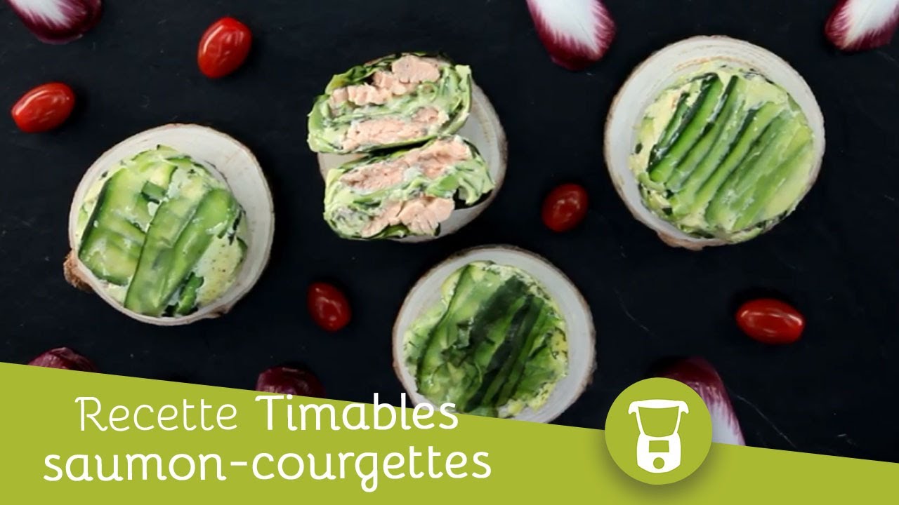Recette de timbales de saumon-courgette au Compact Cook