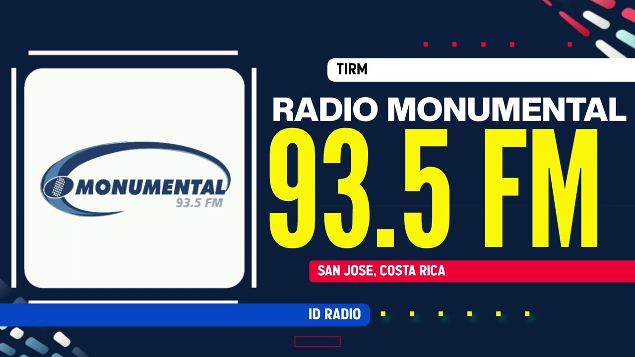 TIRM Radio Monumental 93.5 FM. San Jos&eacute;, Costa Rica 🇨🇷