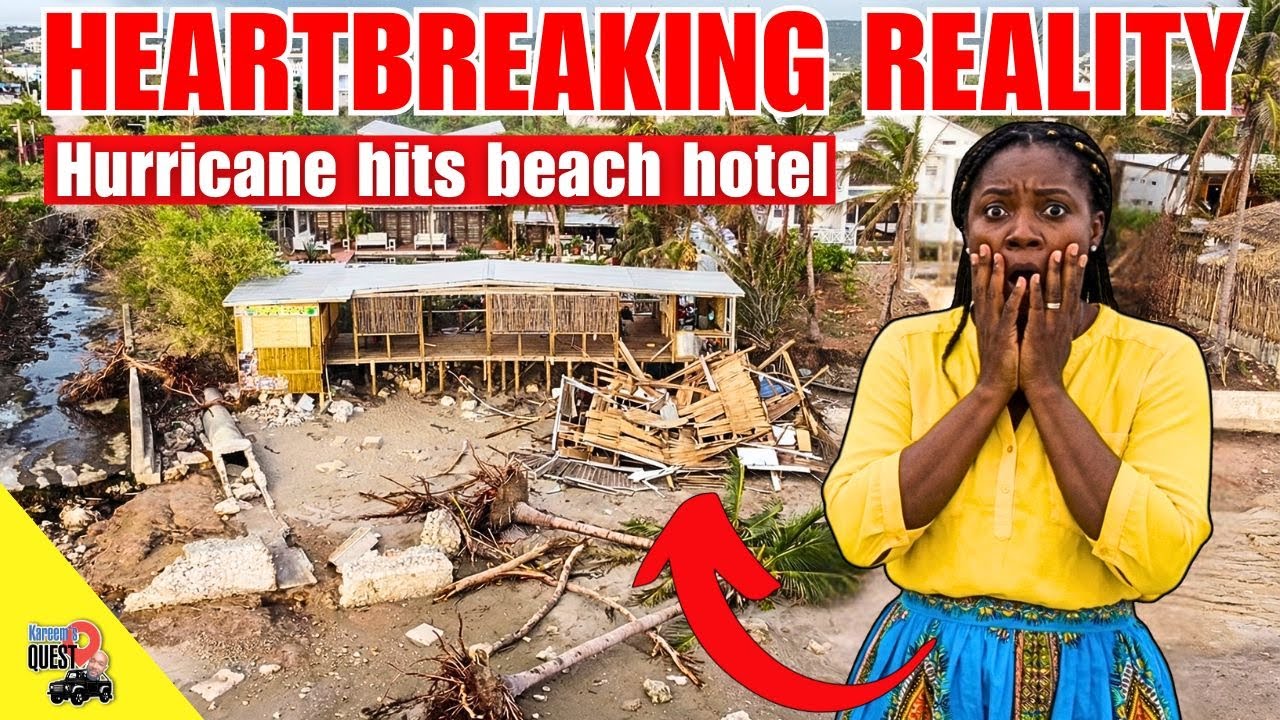 RAW FOOTAGE! Walking Through RUINS of Beachfront Hotel (Cleanup Begins)