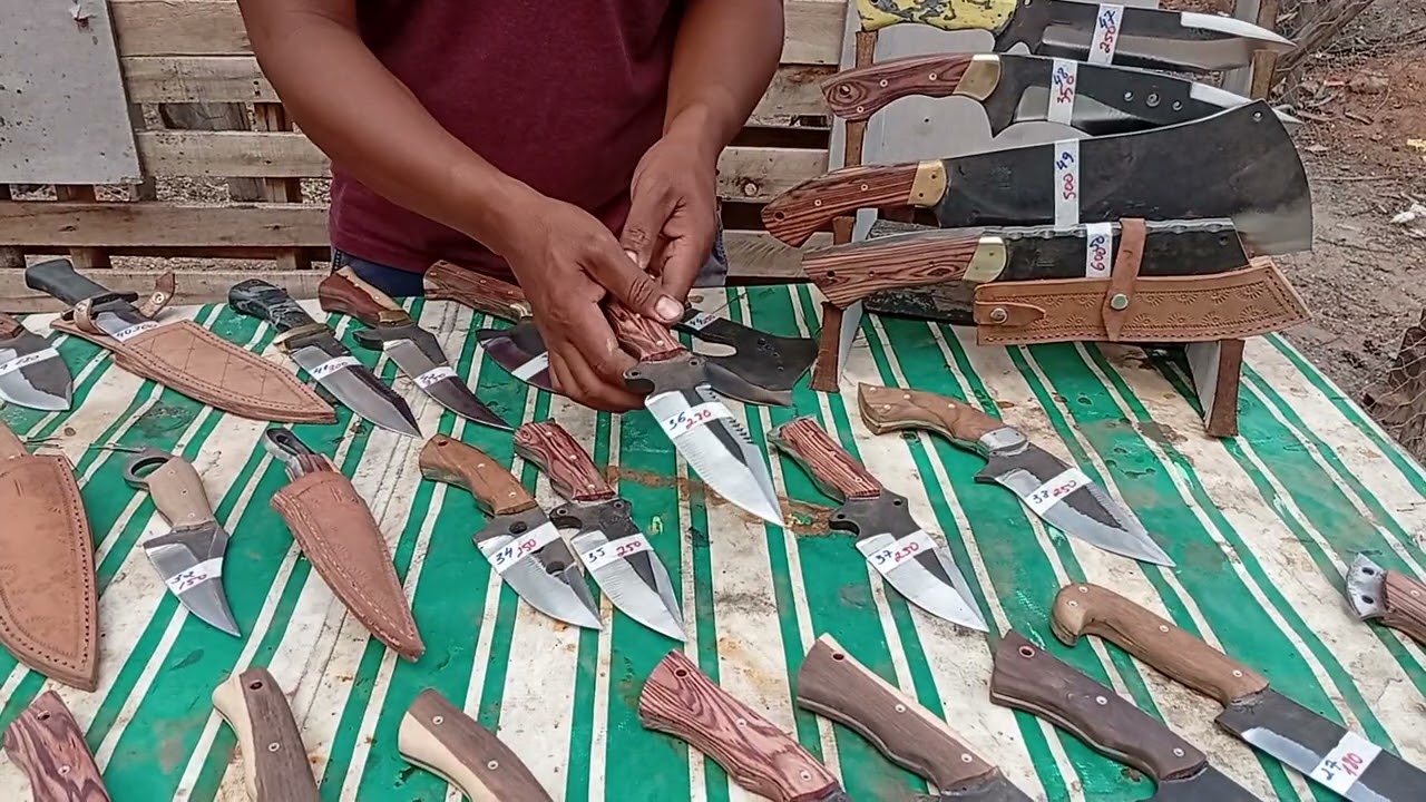 FACAS ARTESANAIS APRONTA ENTREGA FEITAS DE DISCO DE ARADO E MOLAS AUTOMOTIVAS.