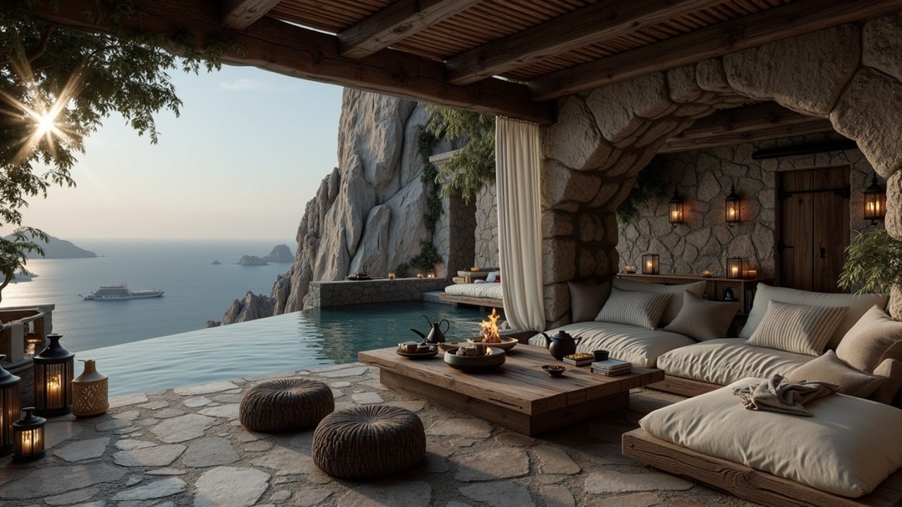 Smooth Jazz Sunset on Cliffside Terrace | Relaxing Seaside Jazz Lounge & Sunset Jazz Music
