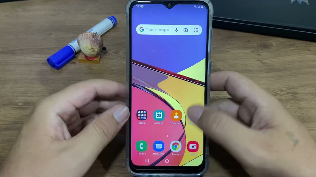 Como ativar o toque do dedo na tela do Samsung A03 Core