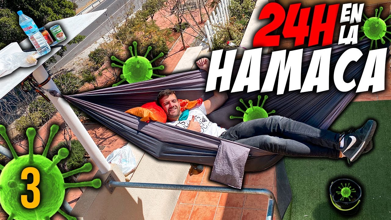 24 HORAS en una HAMACA en CUARENTENA! 🏴‍☠️ (Parte 3)