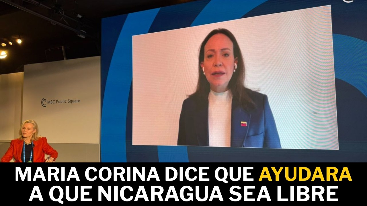 Maria Corina dice que ayudara a que Nicaragua sea libre