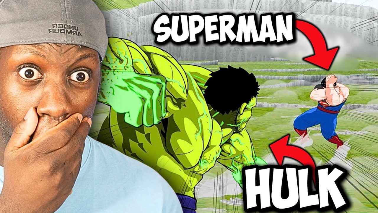 SUPERMAN vs HULK reaction (Zimaut Animation) FULL MATCH