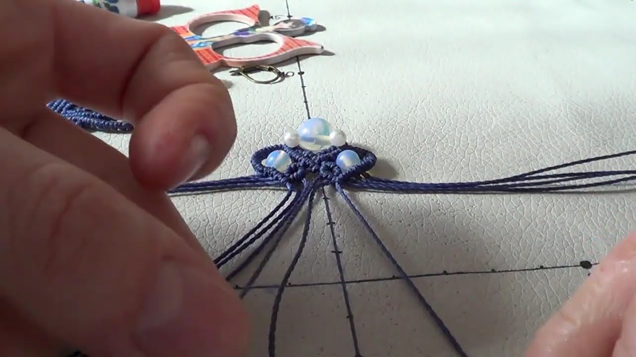 Macrame earring tutorial    - Macramotiv -