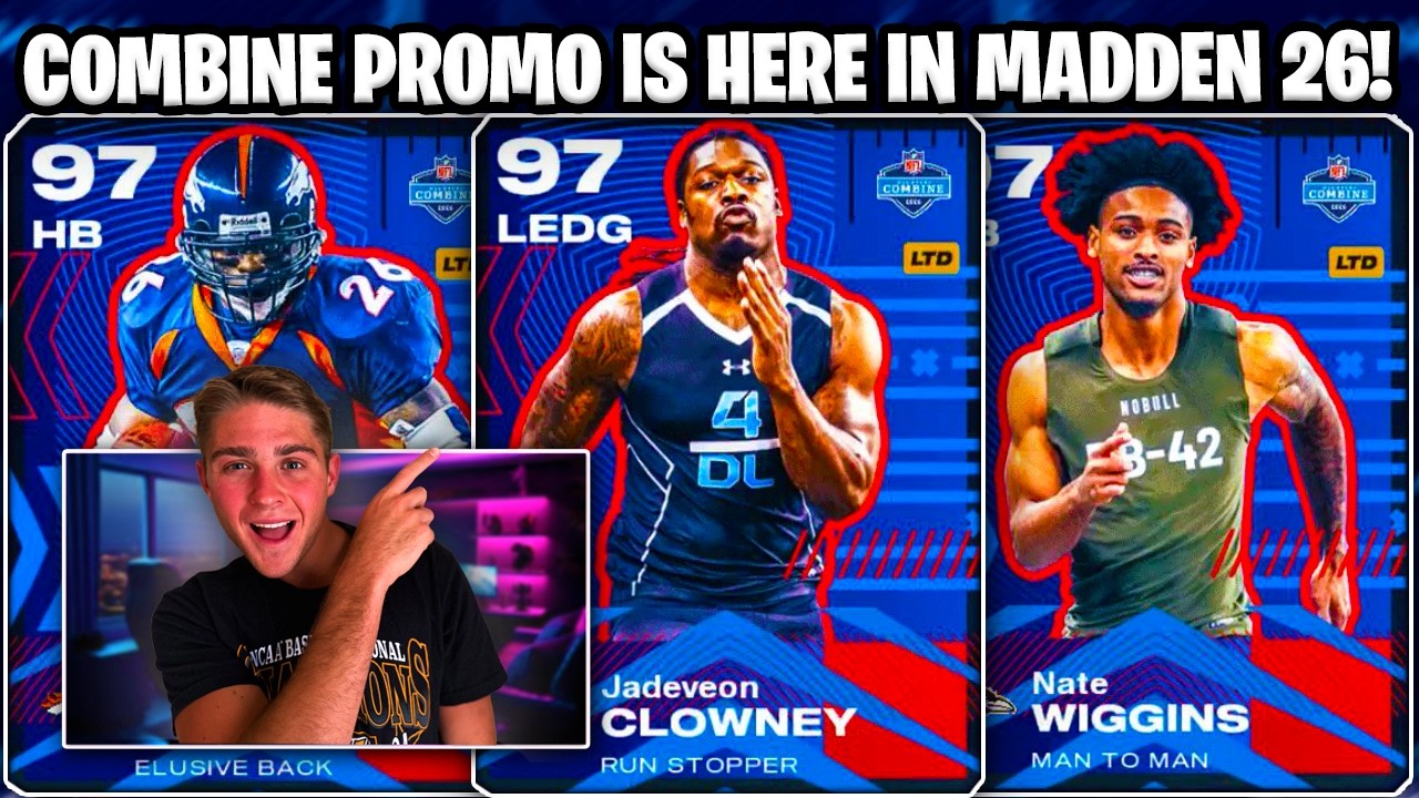 COMBINE PROMO IS HERE! THESE CARDS ARE INSANE! FREE CHAMPIONS, COLLEGE OT EVENT + MORE IN MADDEN 26!