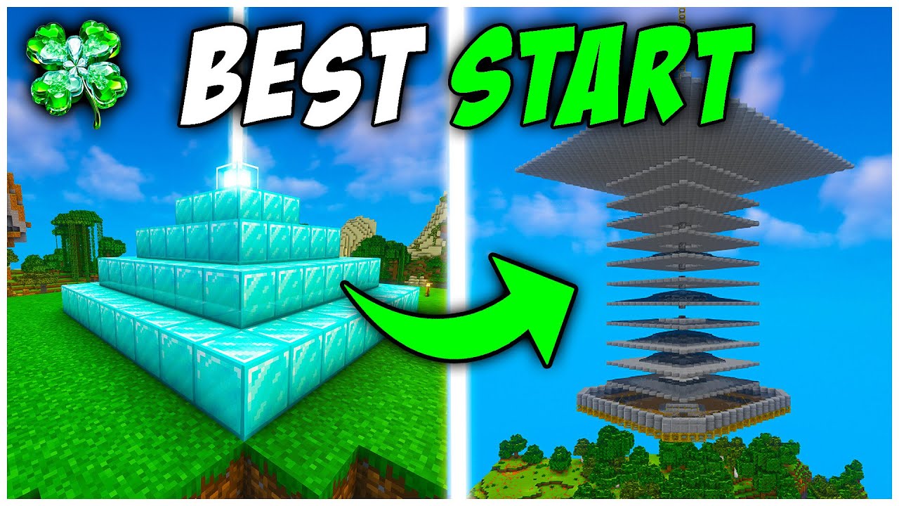 I Built the BEST STARTER FARMS In Minecraft!! #1