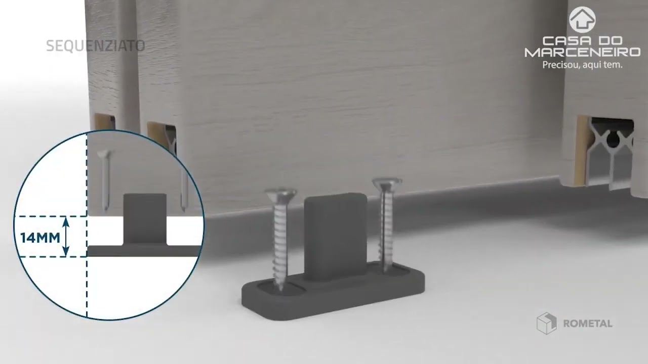 ROMETAL - Acess&oacute;rio Sequenziato - Acess&oacute;rio para portas de passagem (M&atilde;o Amiga)