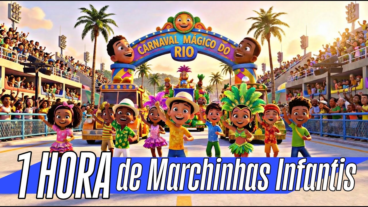 1 Hora de Marchinha Infantil para o Carnaval - Musica infantil #youtubekids #cartoon