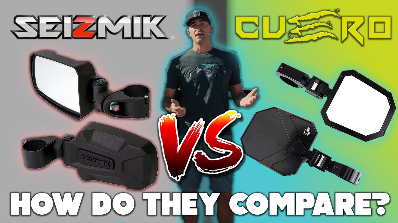 Seizmik Pursuit Side Mirrors vs Chupacabra Offroad Cuero Mirrors Comparison