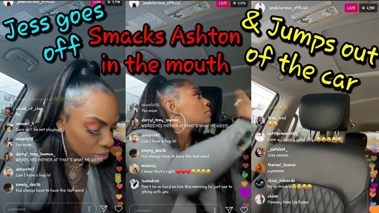 Jess Hilarious Jumps Out The Car To Get Ashton For Being DISRESPECTFUL