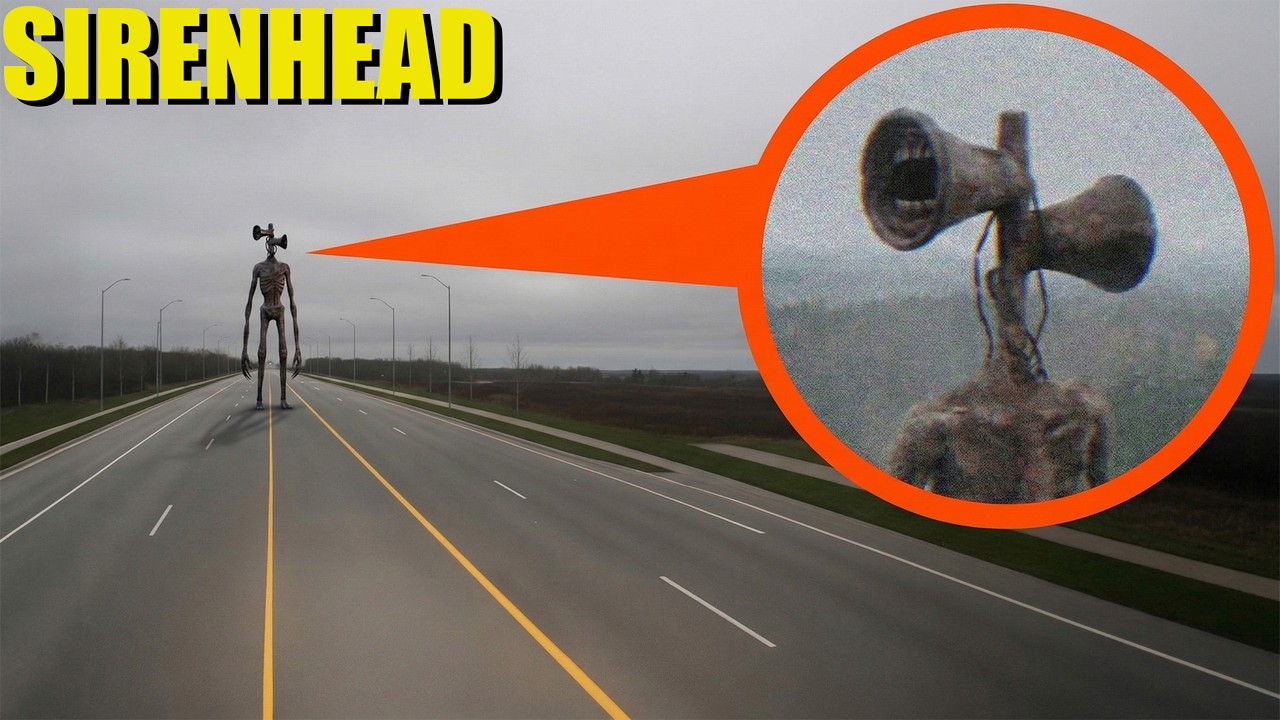 Дрон заснял SIREN HEAD в реальной жизни! (Доказательство, что он существует)