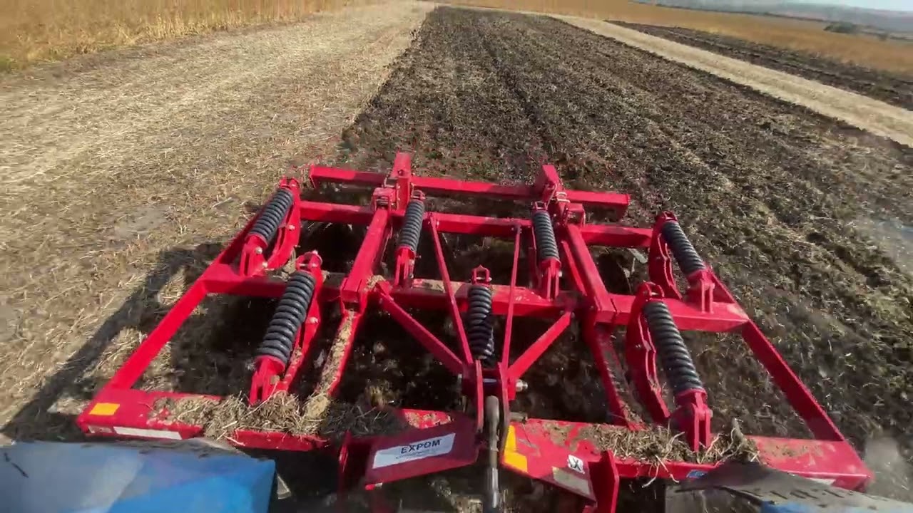LEMKEN? EXPOM (3м) Культиватор стерневий. МТЗ 1221.2 тестуємо по вологім грунті