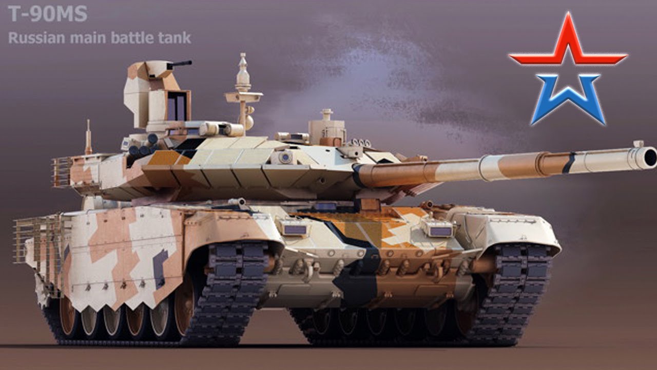 T-90MS Russian main battle tank in action