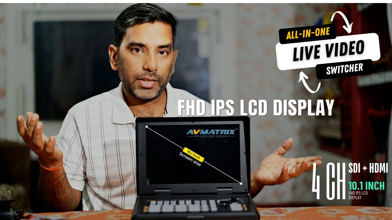 AVMATRIX SHARK SERIES-4-CH SDI/HDMI Video Switcher Unboxing & 1st Impression