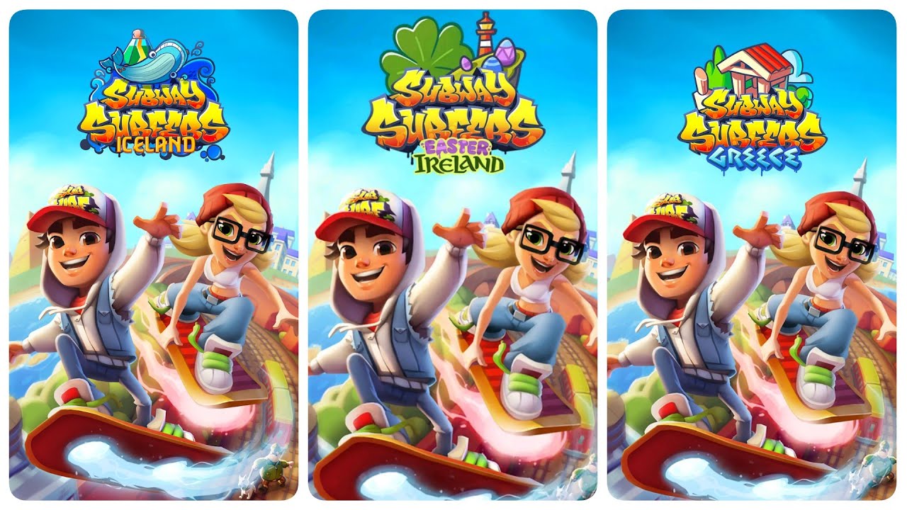 Subway Surfers Easter Ireland 2024 vs Iceland 2024 vs Greece 2025