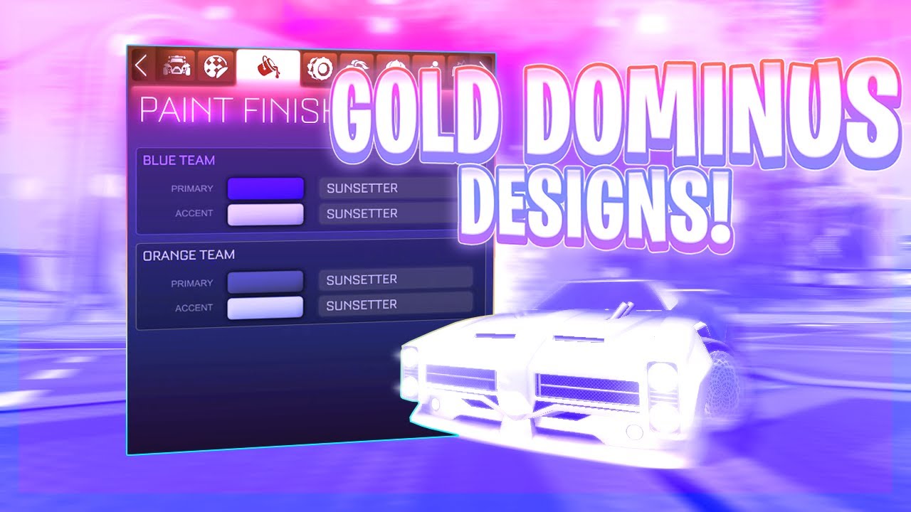 The 10 Best Gold Dominus Designs Of All Time! (Rocket League Car Designs)