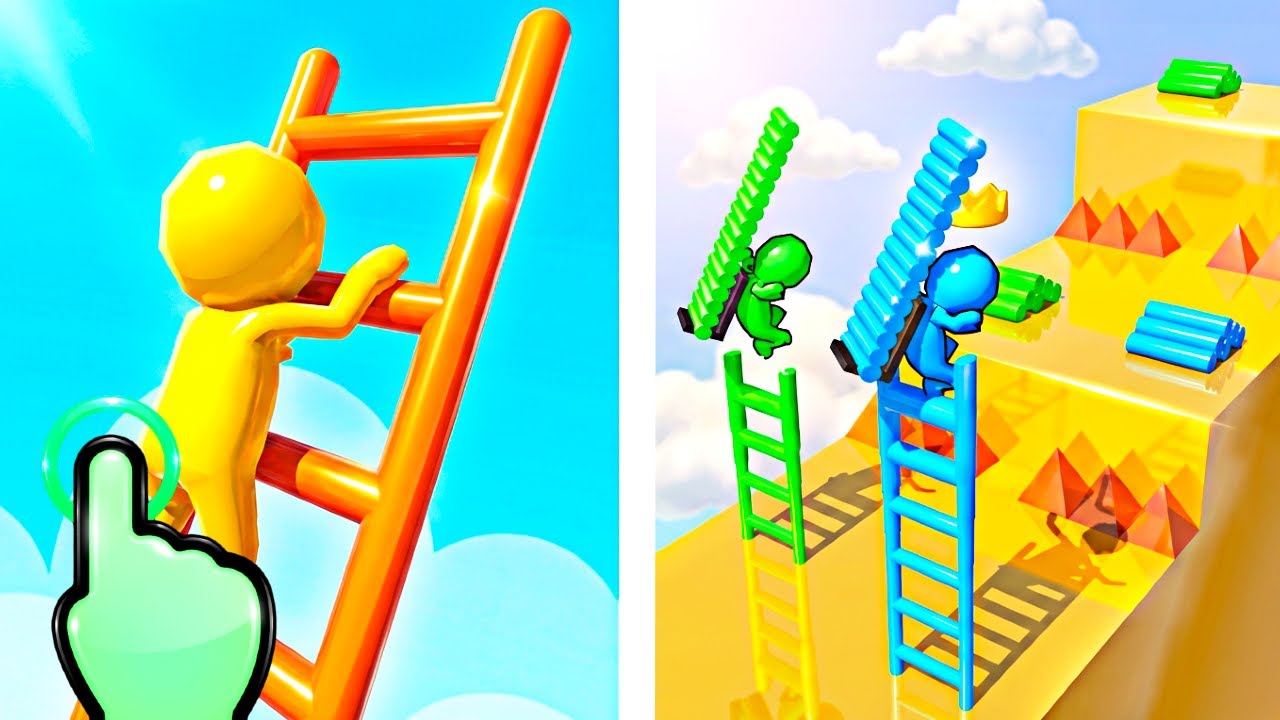 Ladder Race - Build Ladder Stickman Run - All Levels iOS Android GamePlay #8