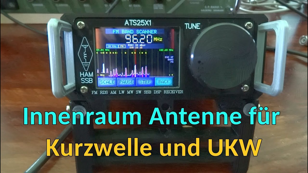 Eigenbau Innenraum Indoor Antenne für Kurzwelle und UKW Weltempfänger