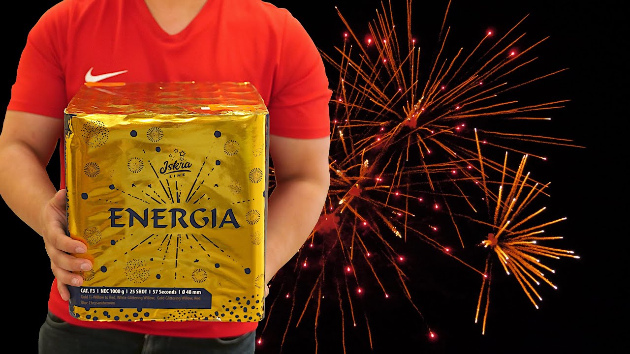 50 mm Batterie ENERGIA - Iskra Line (Funke) F3   [𝟰𝗞] | JJFireworks