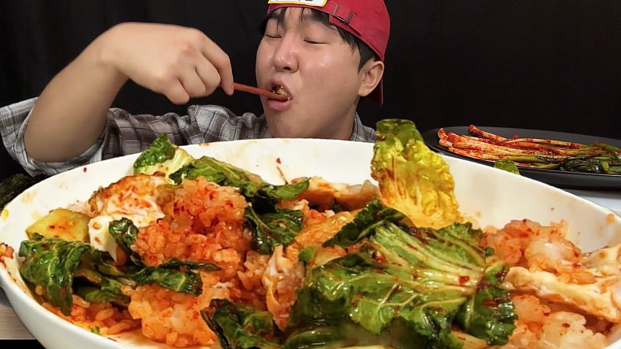 🥬봄동비빔밥 한입에 순두부찌개까지 싹 먹방 | Spring Cabbage Bibimbap & Sundubu Stew mukbang🔥