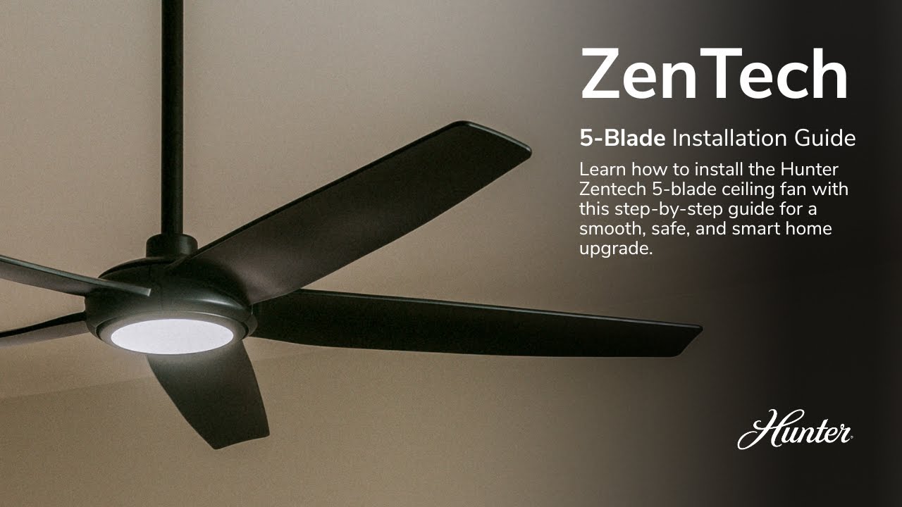 How to Install the Zentech 5-Blade Ceiling Fan | Step-by-Step Installation Guide #ceilingfan