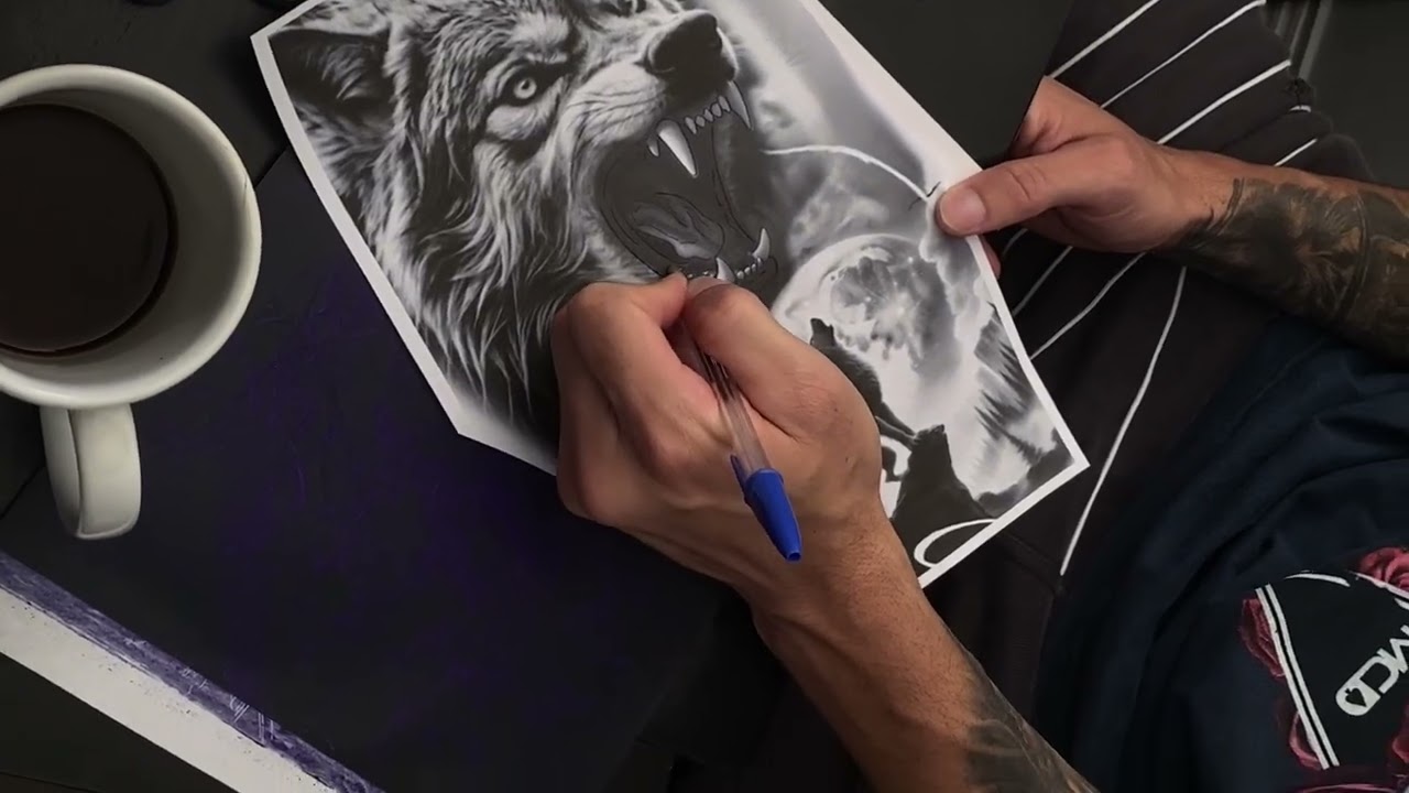 Como é feita uma tattoo exclusiva no meu estúdio !