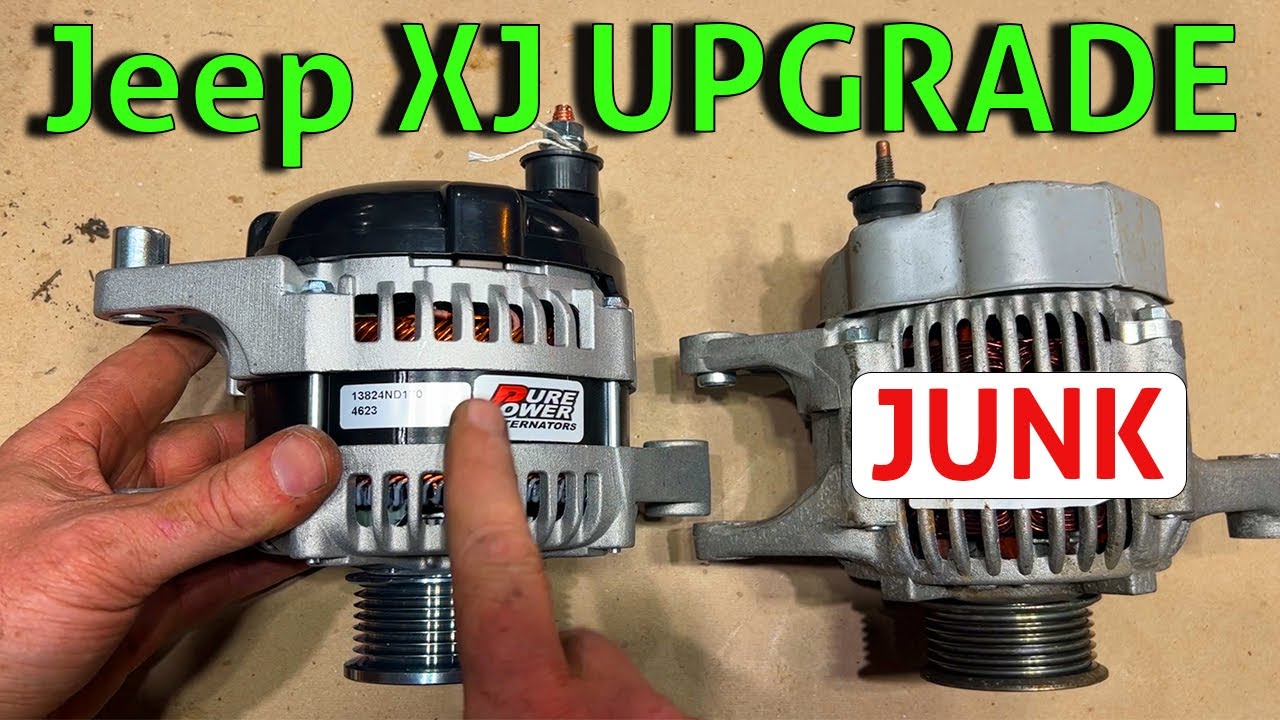 Jeep XJ Alternator Upgrade - Bracket Mod How To