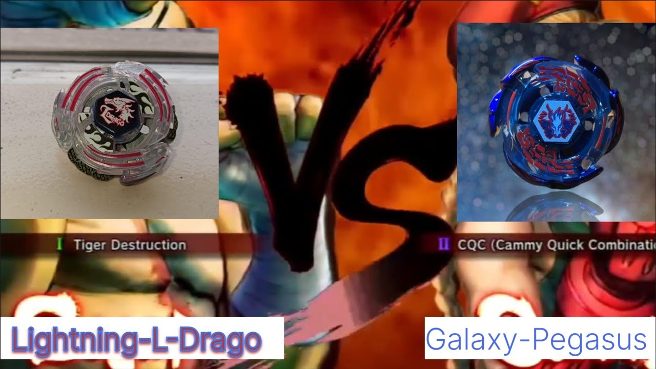 (Beyblade X launchers) Lightning L drago vs Galaxy Pegasus