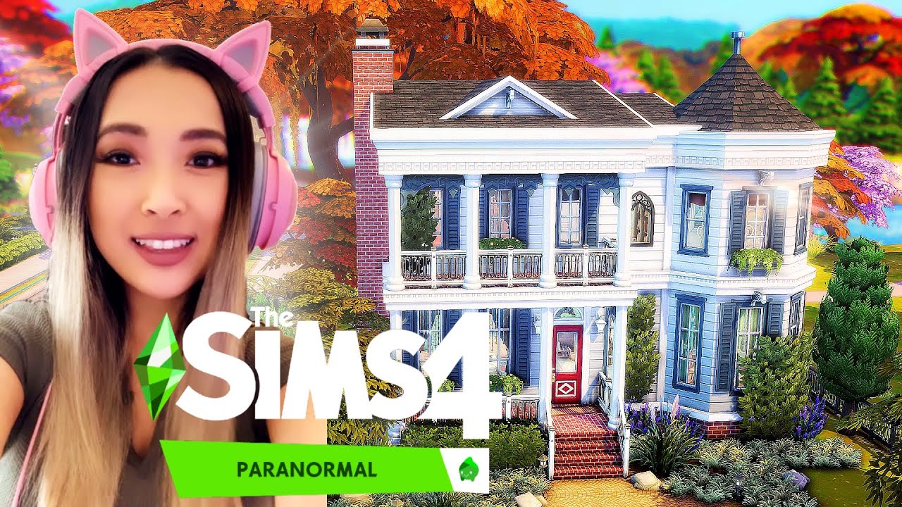 I Built The Official Sims 4 Paranormal Stuff Pack Haunted House Lot - Let's Tour My Build!