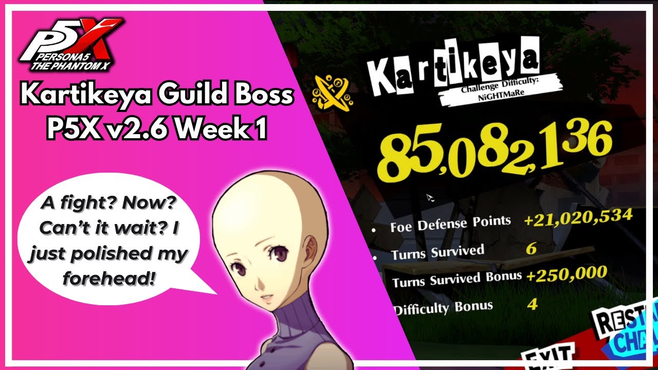 Kartikeya Guild Boss Guide - A0R0 Haru! Beauty Thief Has Arrived! | P5X Global v2.6