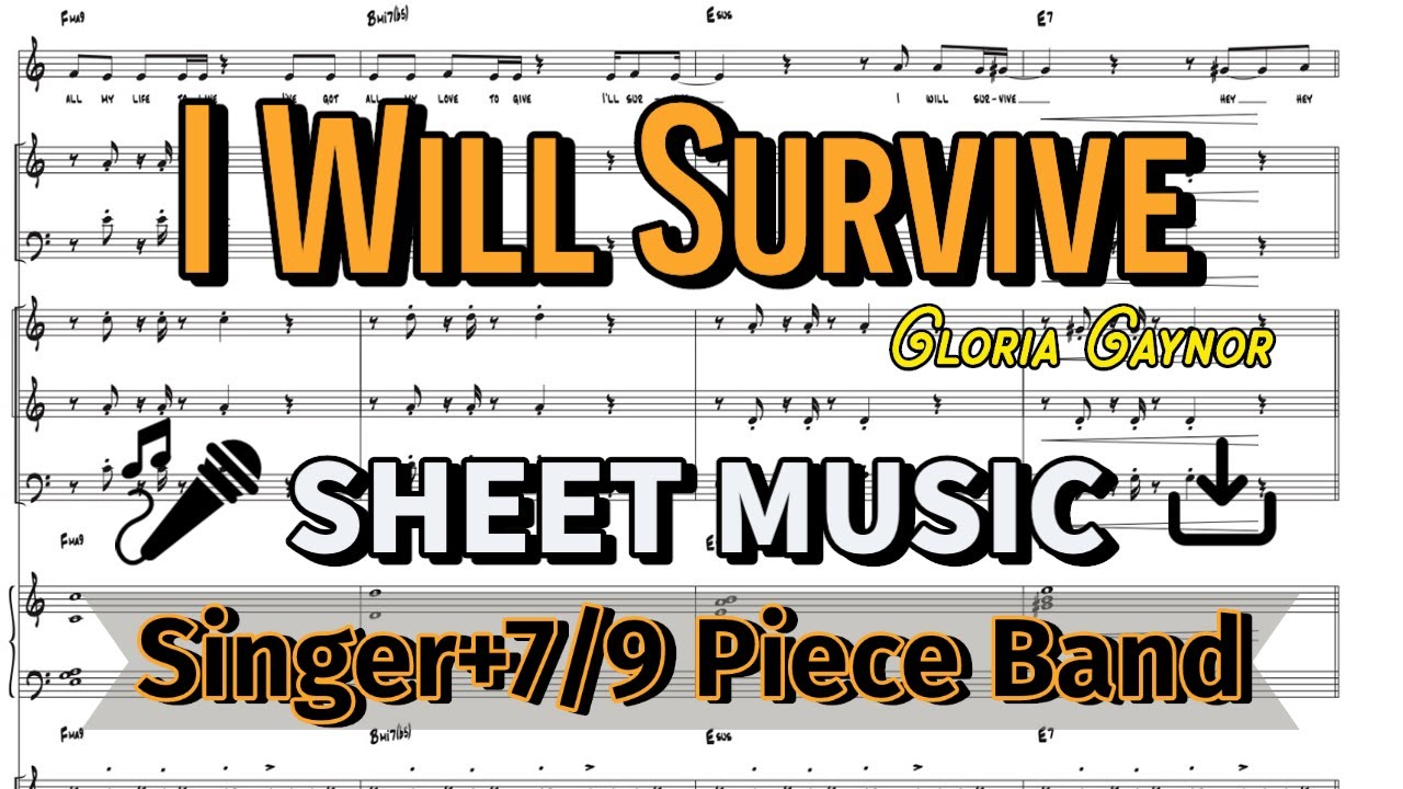 I Will Survive (Gloria Gaynor) | Band arrangement | Singer & Horn chart | Sheet Music