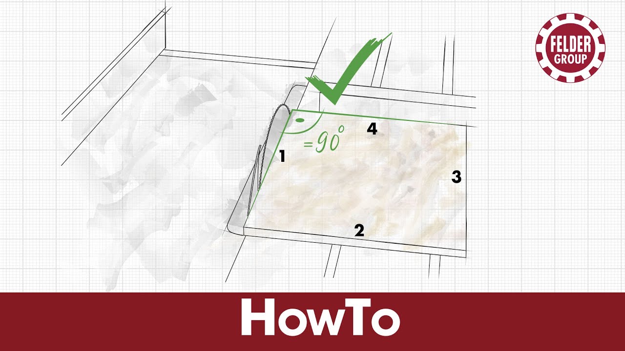 Felder®HowTo Регулировка угла на торцовочном упоре