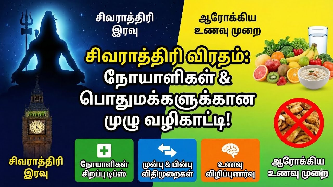 சிவராத்திரி விரதம் நோயாளிகள் கவனத்திற்கு! முன் & பின் கடைபிடிக்க வேண்டிய விதிமுறைகள்