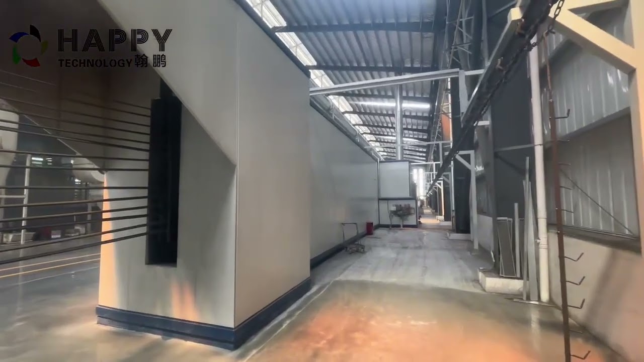 Aluminum profile semi-automatic powder coating line