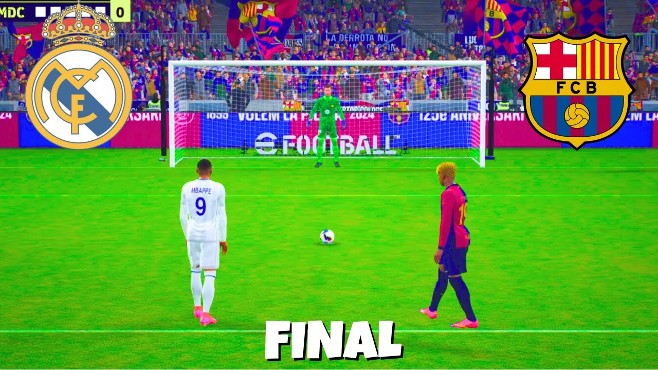 FC Barcelona vs Real Madrid | Mbappe vs Yamal | Penalty Shootout | Champions League Final
