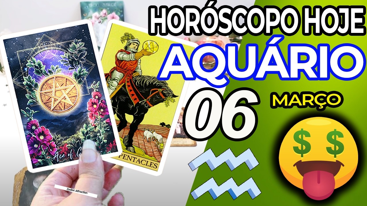 💲 O DINHEIRO VEM PARA VOCÊ 💲 Aquário ♒ 6 Março 2026 | Horoscopo do dia de hoje ♒ Tarot Aquário