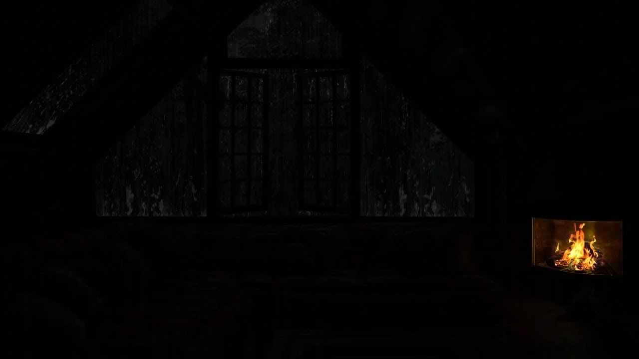 Relax Your Mind with Sweet Autumn Rain Sounds: Open the Window to Natural Rain and Thunder at Night