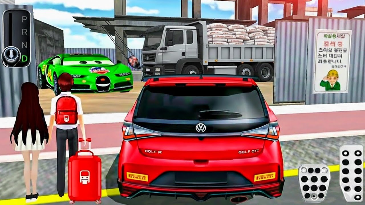 Realistic Volkswagen Golf GTI  & Bullet Train | 3D Driving Class | Android Gameplay 